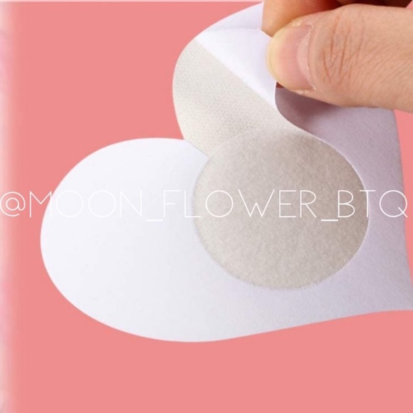 Holographic Glittery Rainbow Fish Scale Heart Breast Petal Pasties - Picture 3 of 4